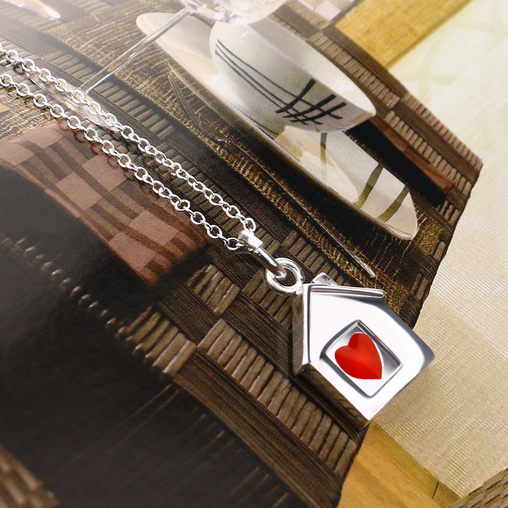 Ethnic Fashion House - Kalung Liontin Rumah Perak 925 Bergaya