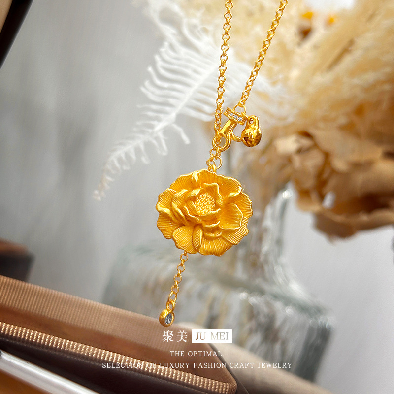 Ethnic Fashion Store - Kalung emas wanita gaya sama dengan