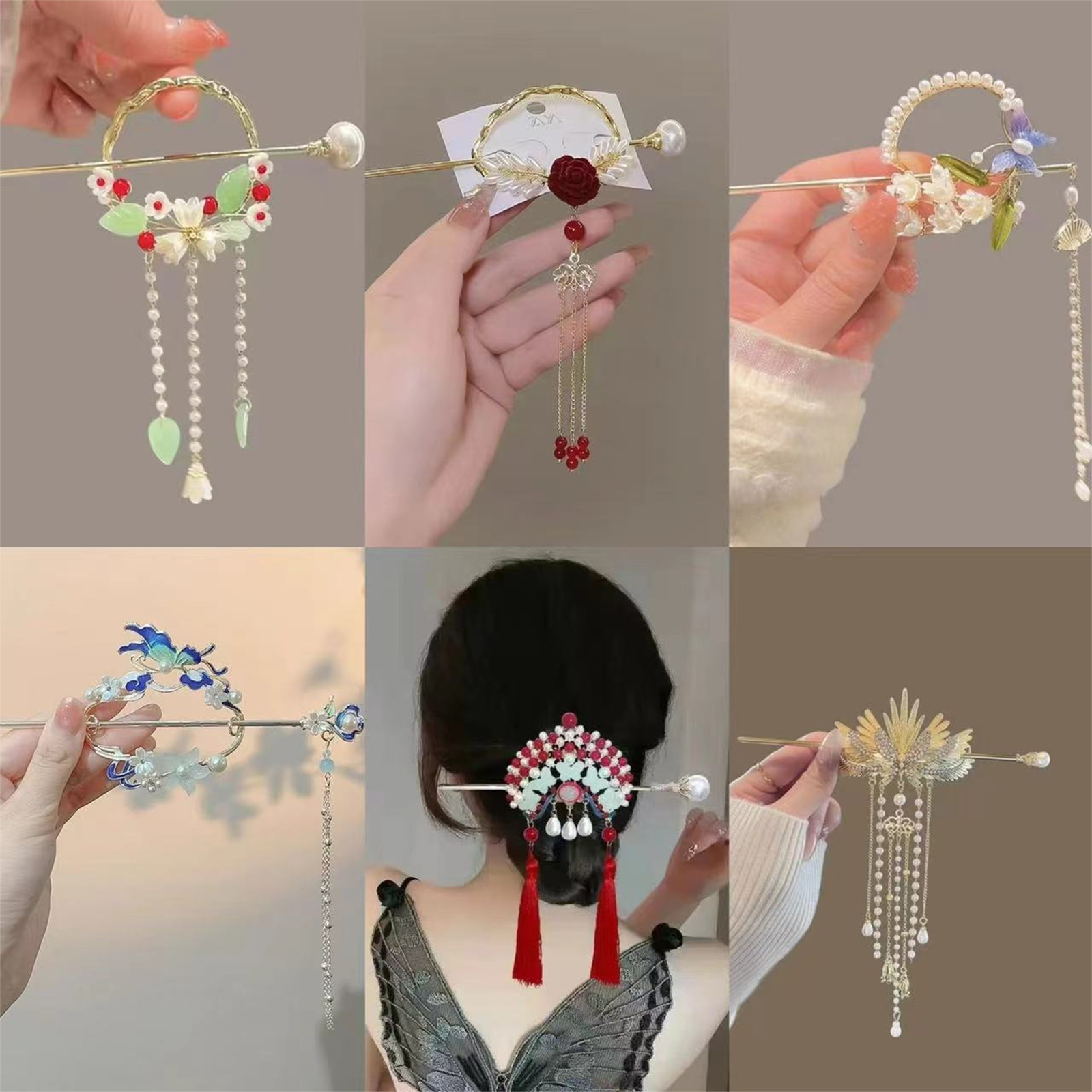 Ethnic Fashion Girls - Jepit Rambut Gaya Etnik untuk Wanita