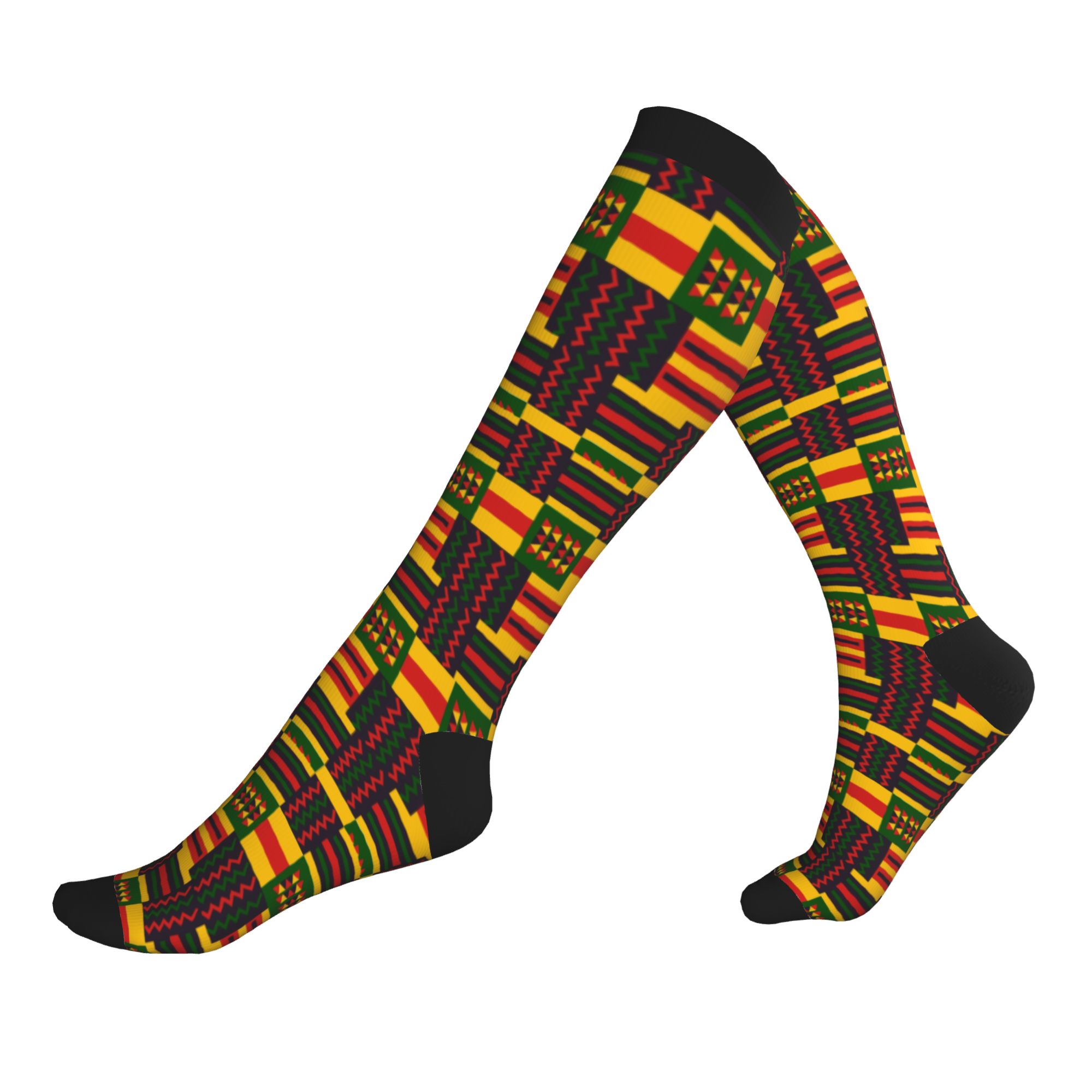 Ethnic Fashion Dress - Kaos Kaki Kompresi Olahraga Pria Motif