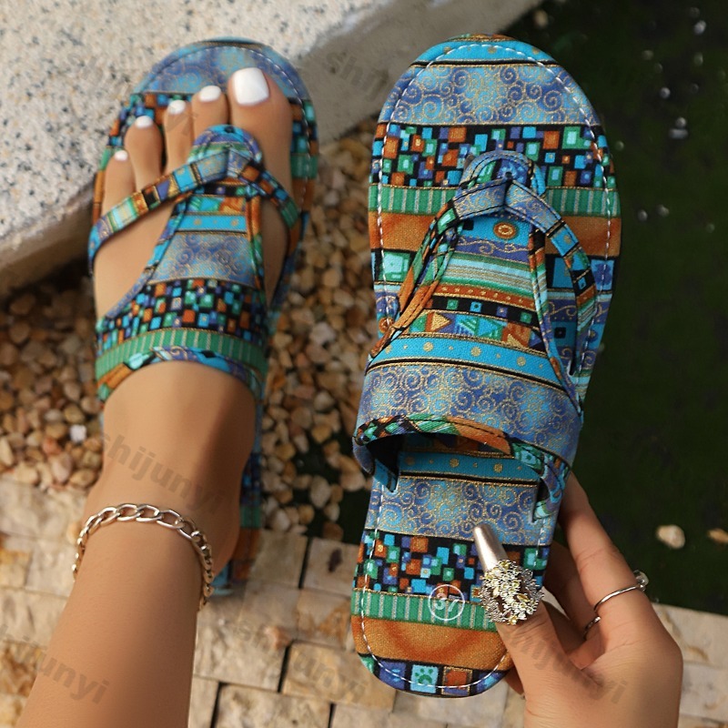 New Ethnic Fashion - Sandal Wanita Ukuran Besar Musim Panas