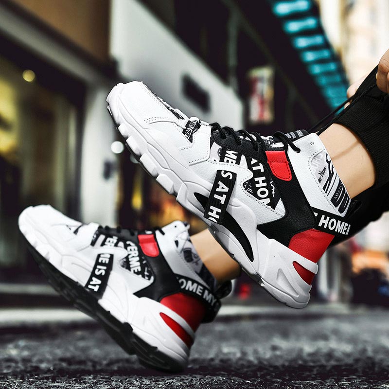 Latest Ethnic Fashion For Women - Sneakers Pria Chunky Atasan Tinggi Ukuran