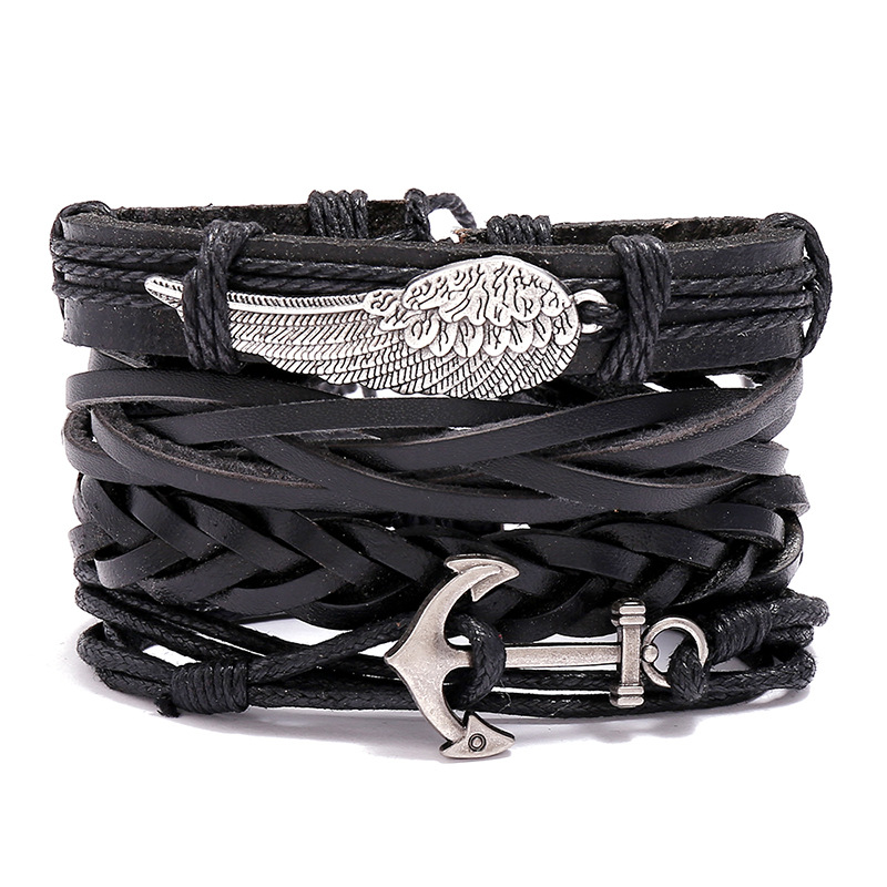 Ethnic Fashion Pk - Gelang kulit sayap kepang buatan tangan