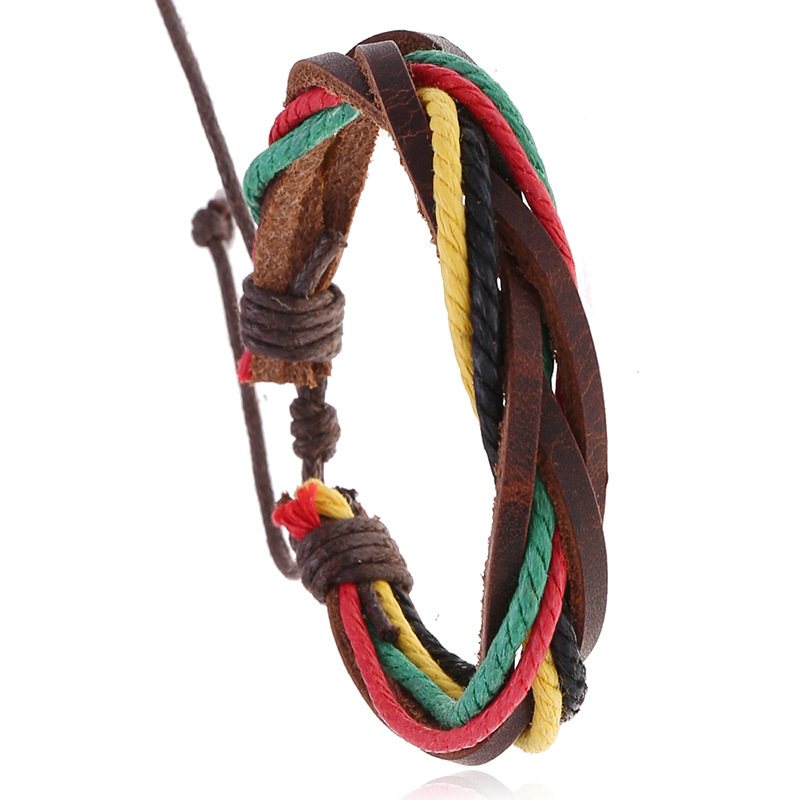 Ethnic Fashion Pk - Gelang Kulit Asli Anyaman Tali Buatan
