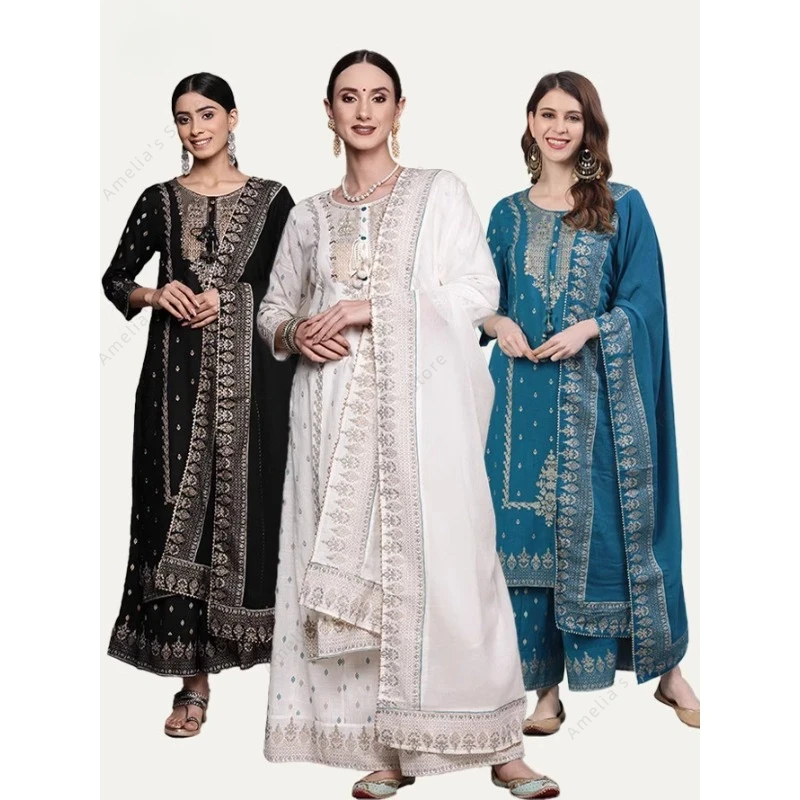 Salwar Kameez Set - Setelan Punjabi Wanita India 3 Potong