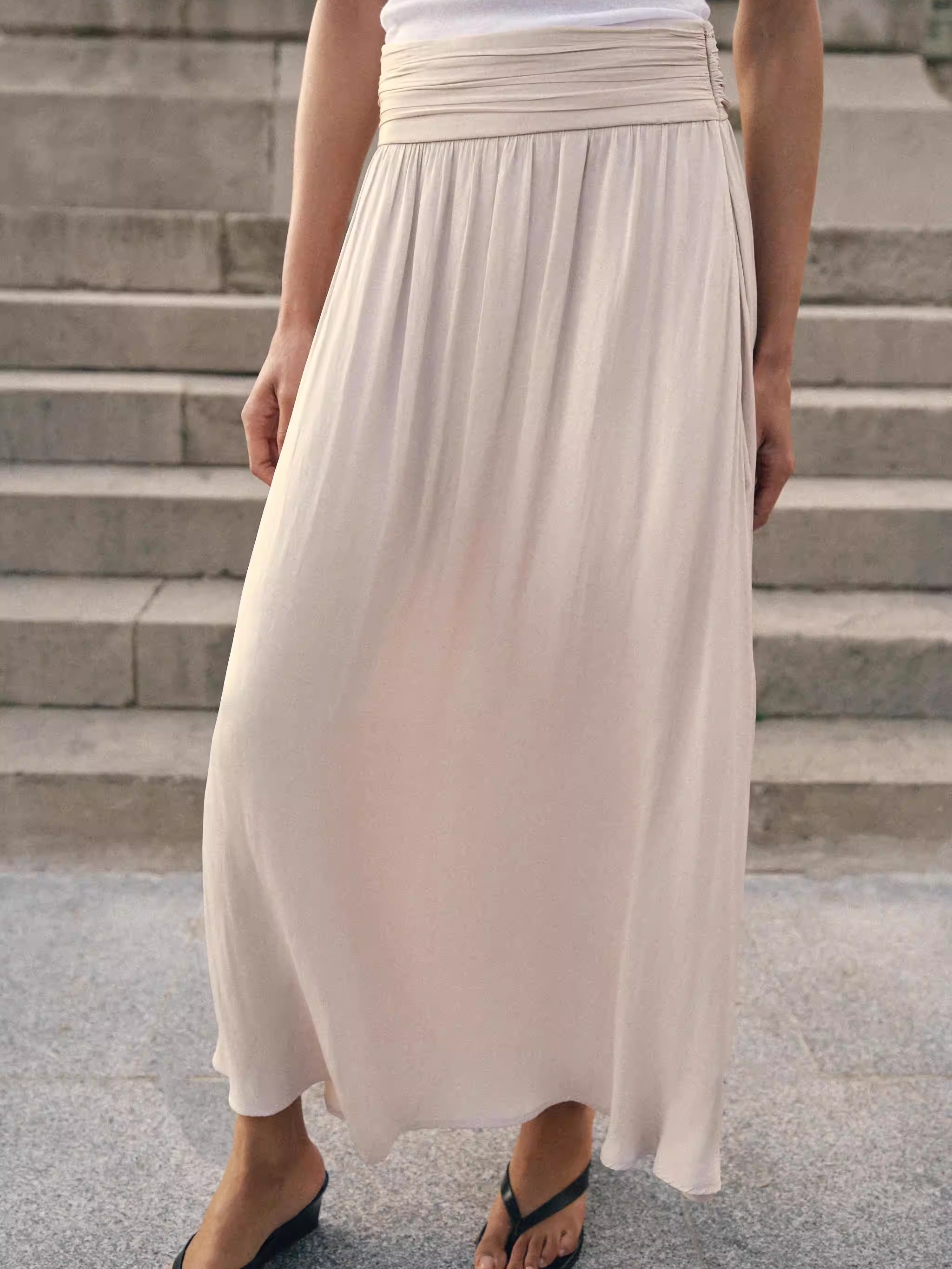 New Ethnic Fashion - Rok Midi Wanita Musim Panas Baru