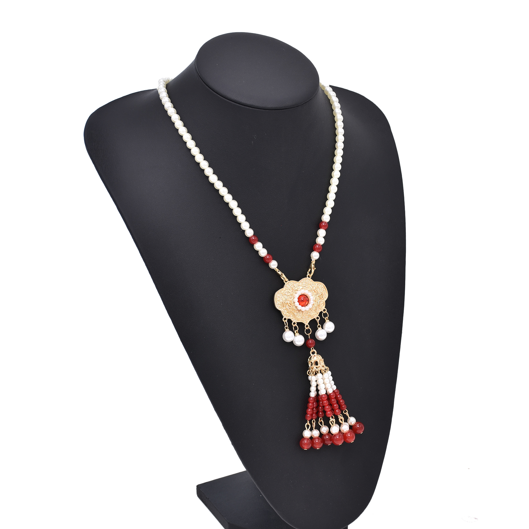 Ethnic Fashion Store - Bohojewelry Store Manik-manik Merah Trendi Gaya