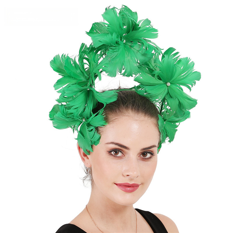Ethnic Fashion Runway - Topi hiasan kepala bulu gaya etnik