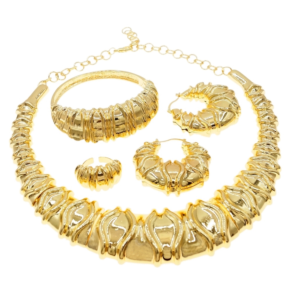 Latest Ethnic Fashion For Women - Terbaru modis Dubai kalung berlapis emas