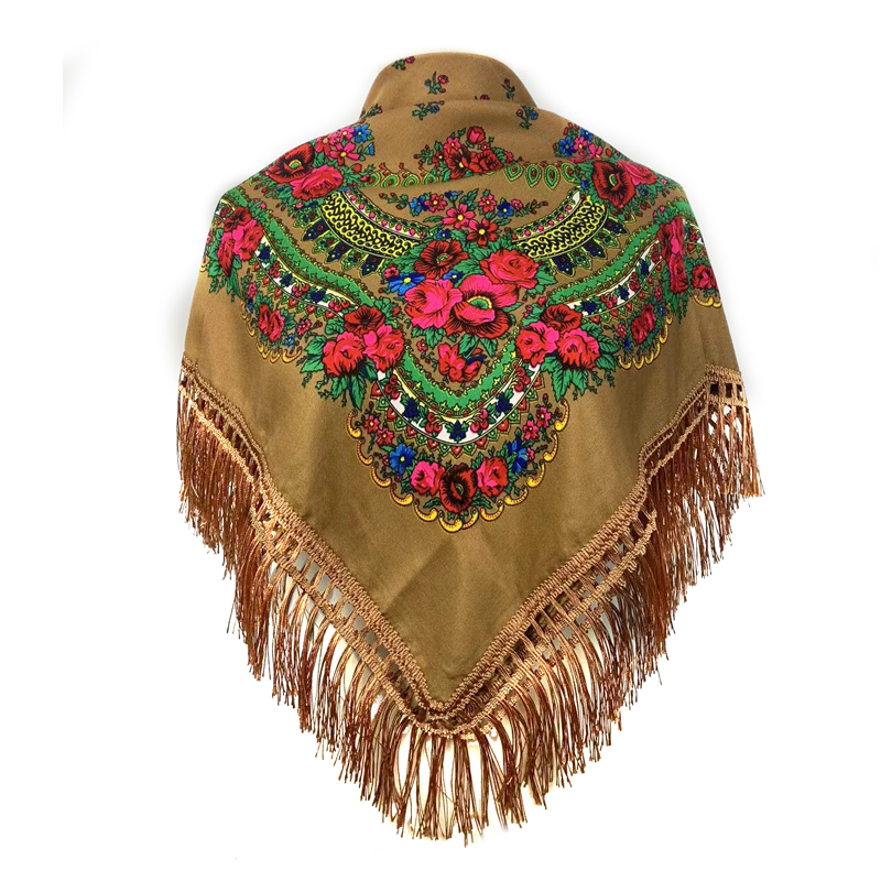 Ethnic Fashion Men - Bandana berumbai etnis Bandana Babushka selendang