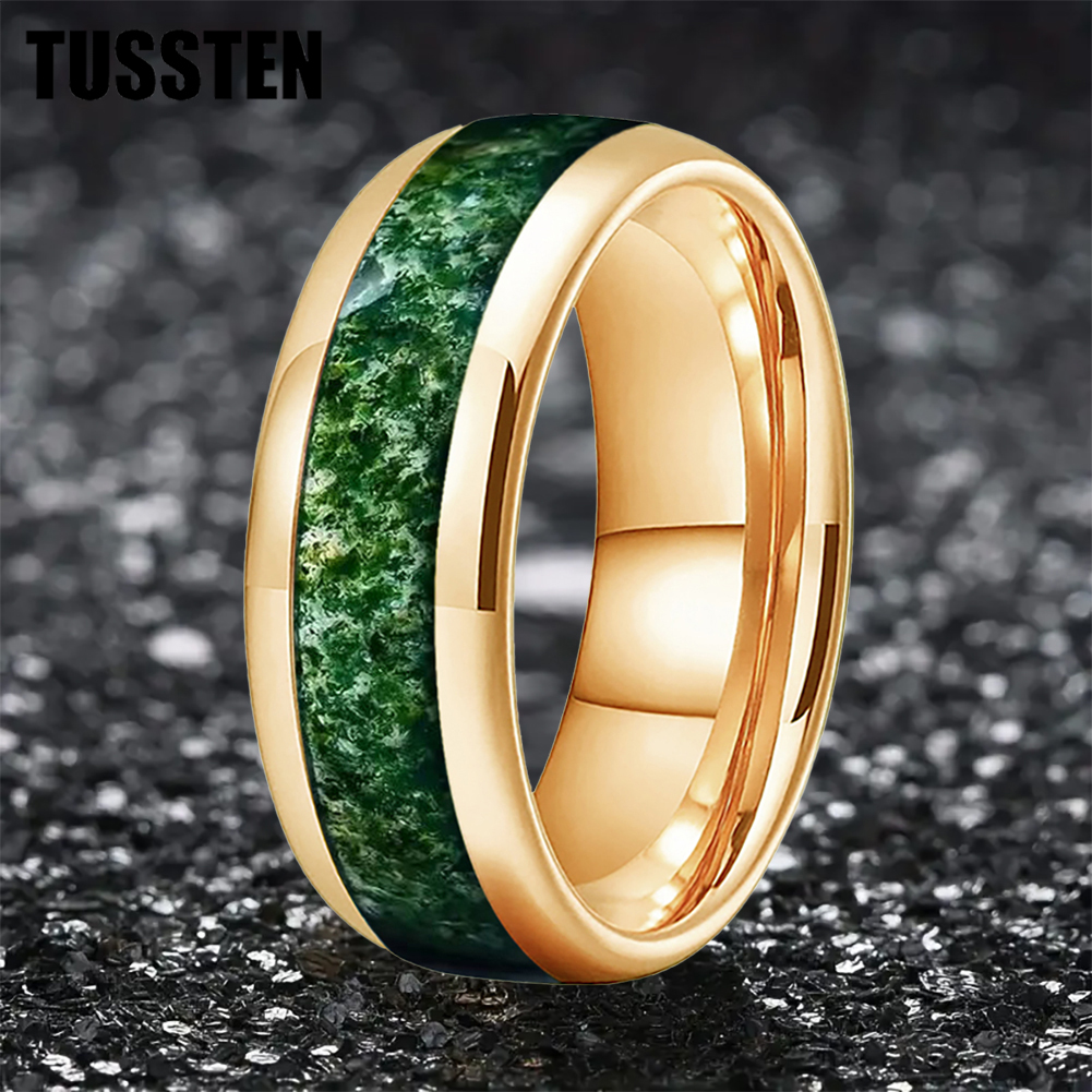 Ethnic Fashion Men - TUSSTEN 4/6/8MM Tepi Kubah Cincin Pernikahan
