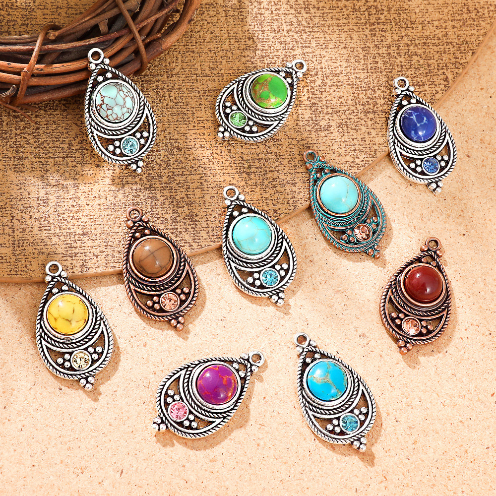 New Ethnic Fashion - Liontin Batu Etnik Bohemia Vintage Baru