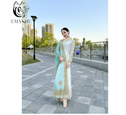 Pakaian Tradisional India Kost - Salwar Kameez Set ulasan dan harga