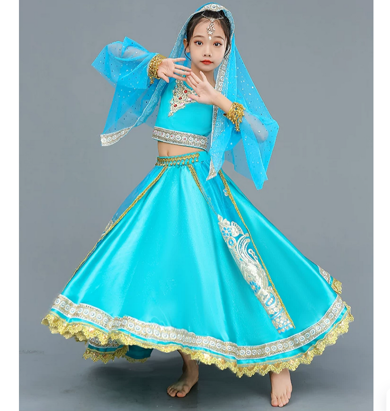 Pakaian Tari Etnik India Eksot - Salwar Kameez Set ulasan dan harga