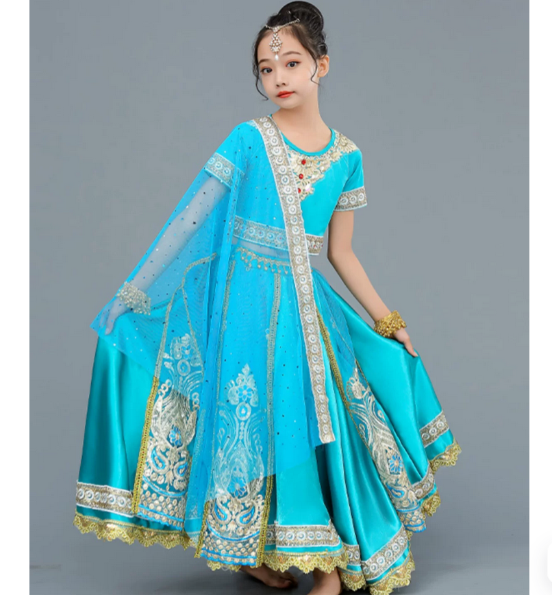 Pakaian Tari Etnik India Eksot - Salwar Kameez Set ulasan dan harga
