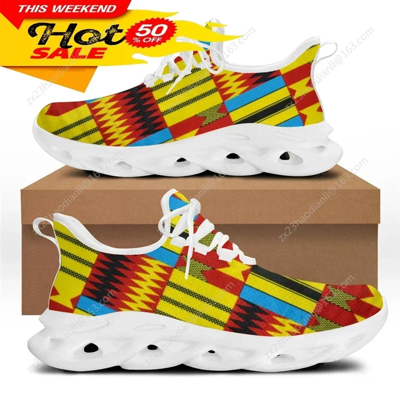 Sepatu Sneaker Pola Etnis Afri - New Ethnic Fashion ulasan dan harga
