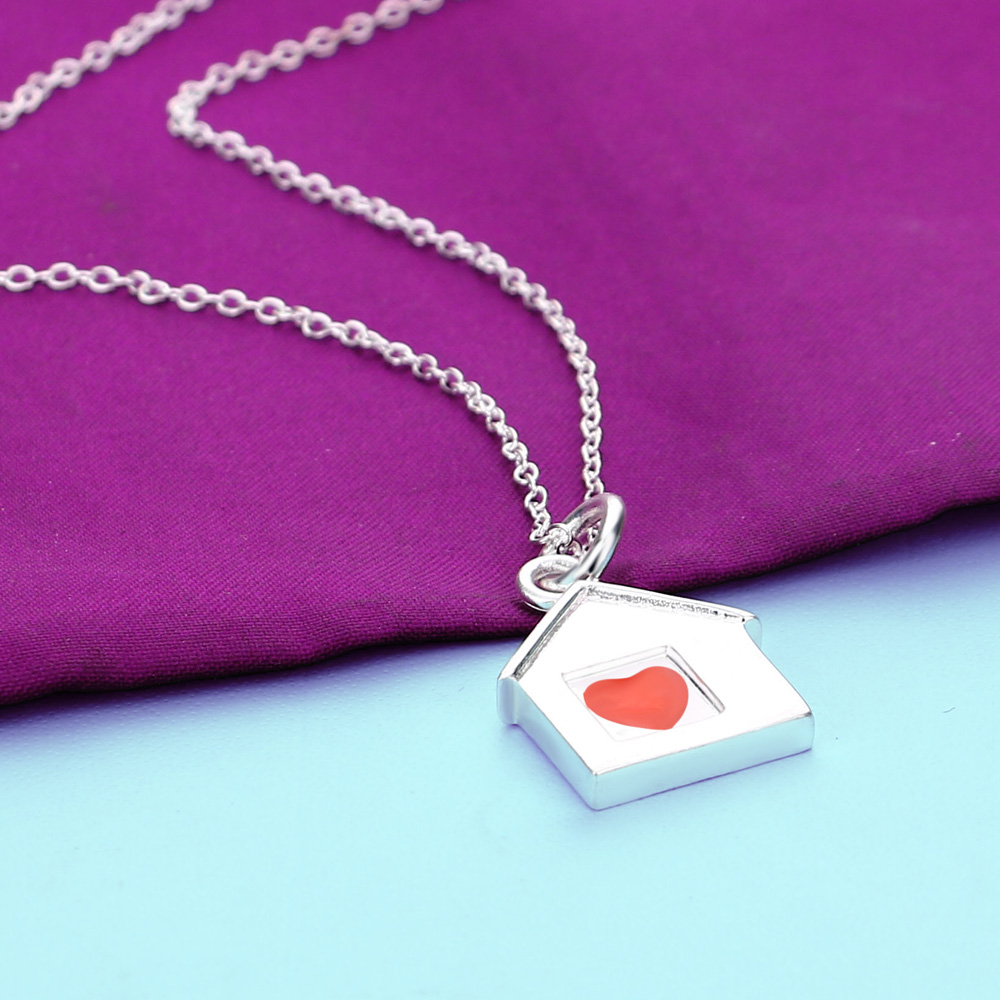 Kalung Liontin Rumah Perak 925 - Ethnic Fashion House ulasan dan harga