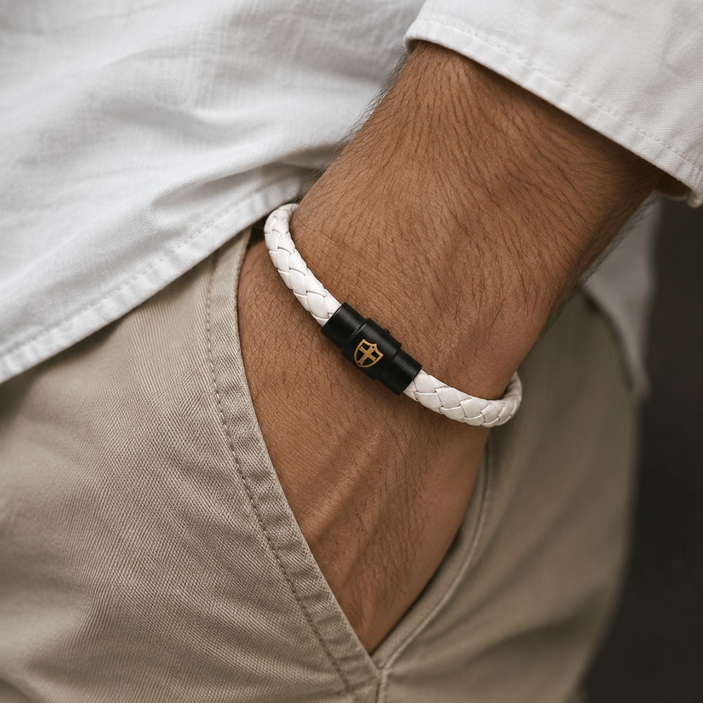 Gelang Kulit Kepang Pria Minim - Ethnic Fashion Logo ulasan dan harga