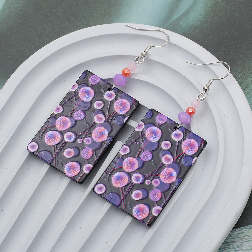 Anting Vintage Cetak 3D Dandel - Ethnic Fashion Trends 2026 ulasan dan harga