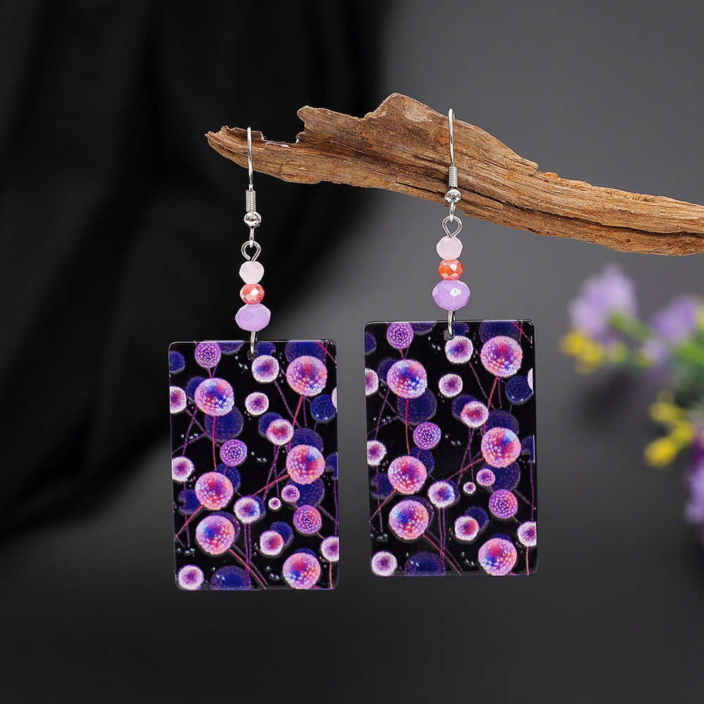 Anting Vintage Cetak 3D Dandel - Ethnic Fashion Trends 2026 ulasan dan harga