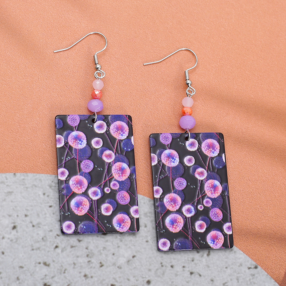 Anting Vintage Cetak 3D Dandel - Ethnic Fashion Trends 2026 ulasan dan harga