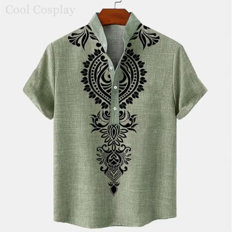 Atasan Retro Pria Kemeja Henle - Ethnic Fashion Men ulasan dan harga