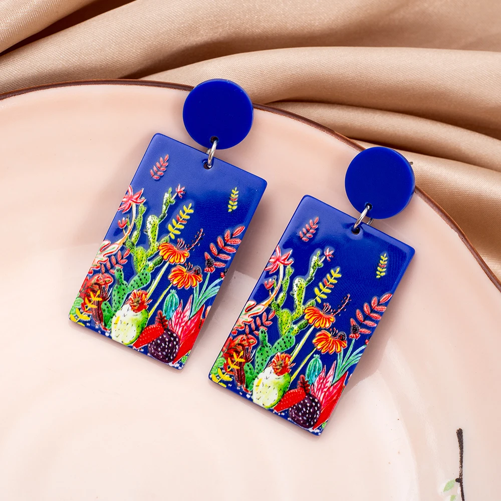 Anting Bunga Wanita Akrilik Bi - Ethnic Fashion Trends 2026 ulasan dan harga
