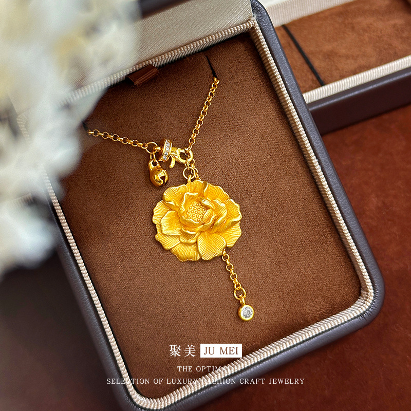 Kalung emas wanita gaya sama d - Ethnic Fashion Store ulasan dan harga