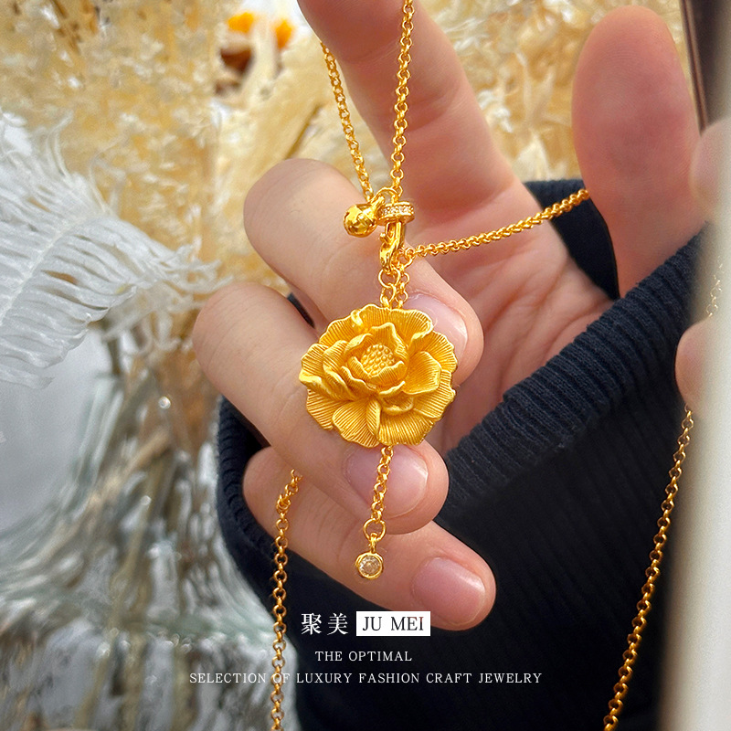 Kalung emas wanita gaya sama d - Ethnic Fashion Store ulasan dan harga
