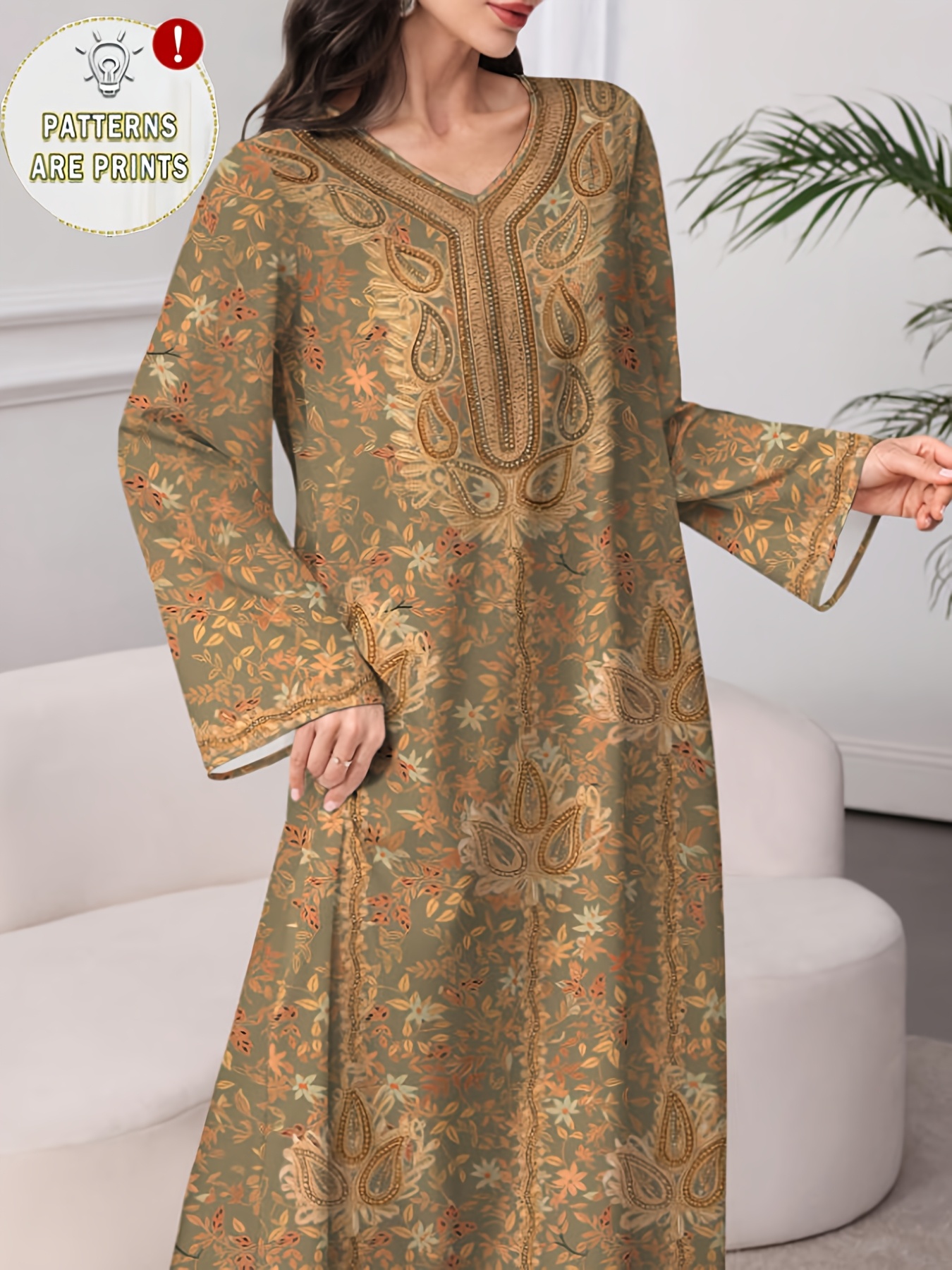 Gaun elegan Timur Tengah, gaya - Ethnic Fashion Dress ulasan dan harga