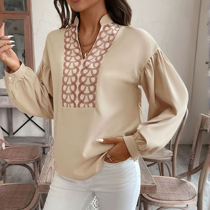 Kemeja Wanita Lengan Panjang V - Ethnic Fashion Men ulasan dan harga