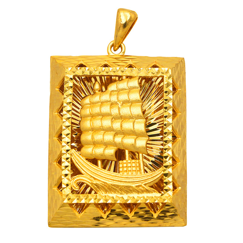 Liontin kalung emas pria asli  - Ethnic Fashion Store ulasan dan harga