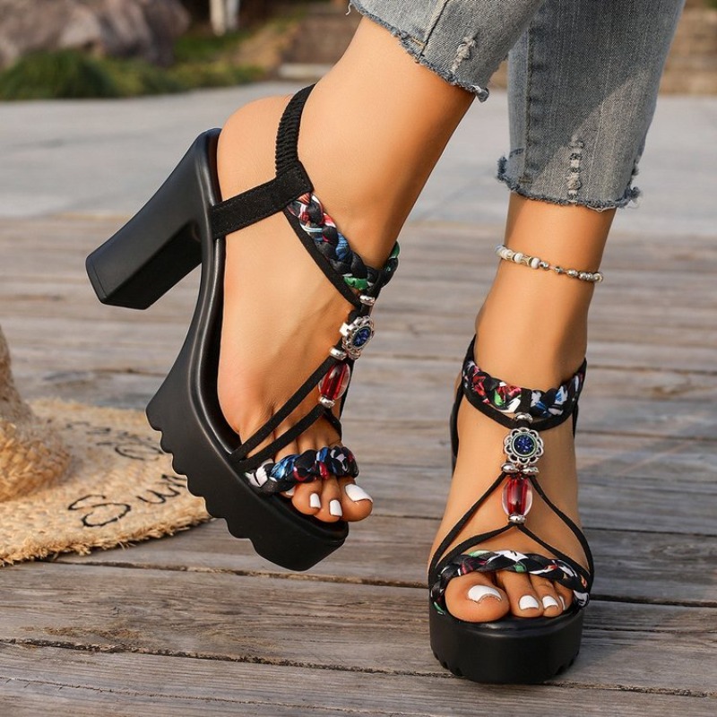 Sandal Wanita Gaya Etnik Musim - Ethnic Style ulasan dan harga