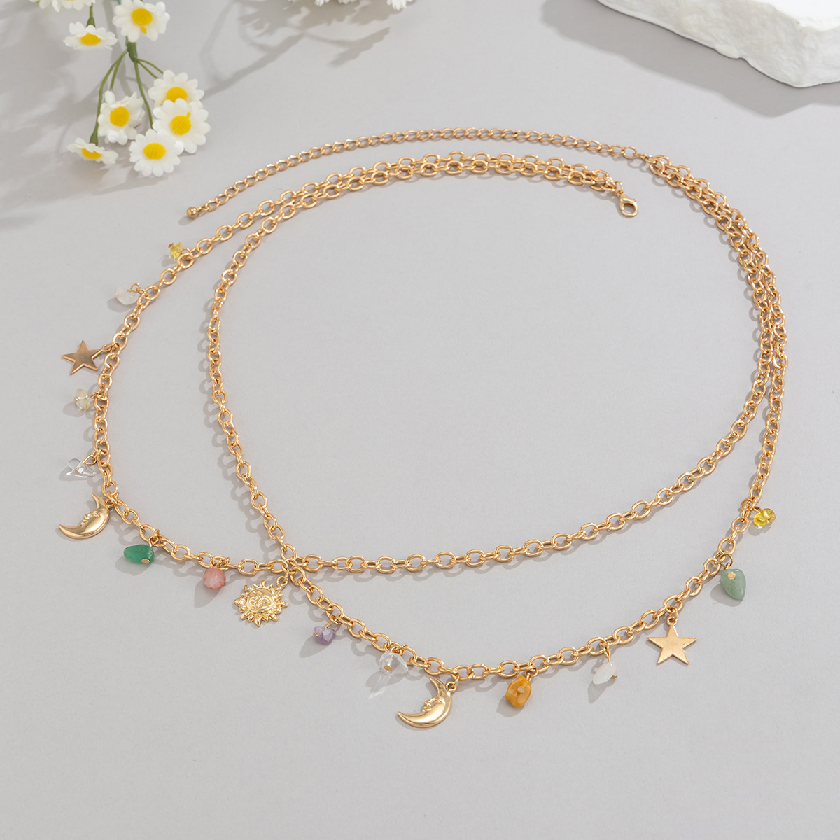 Boho Bintang Bulan Matahari Li - Ethnic Fashion Girls ulasan dan harga