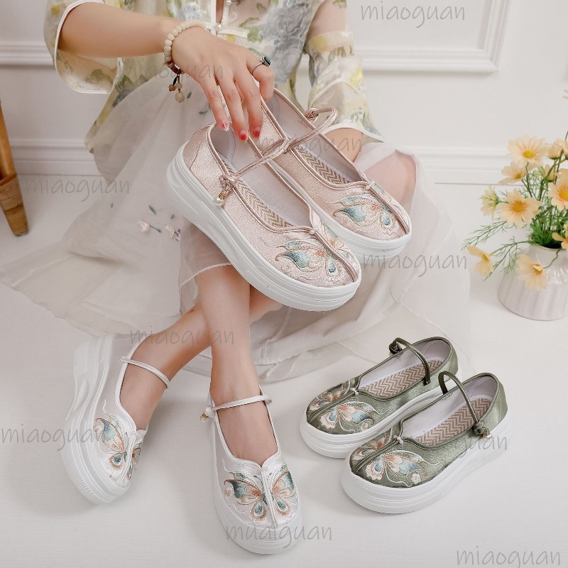 Sepatu Platform Bordir Gaya Ci - Ethnic Style ulasan dan harga
