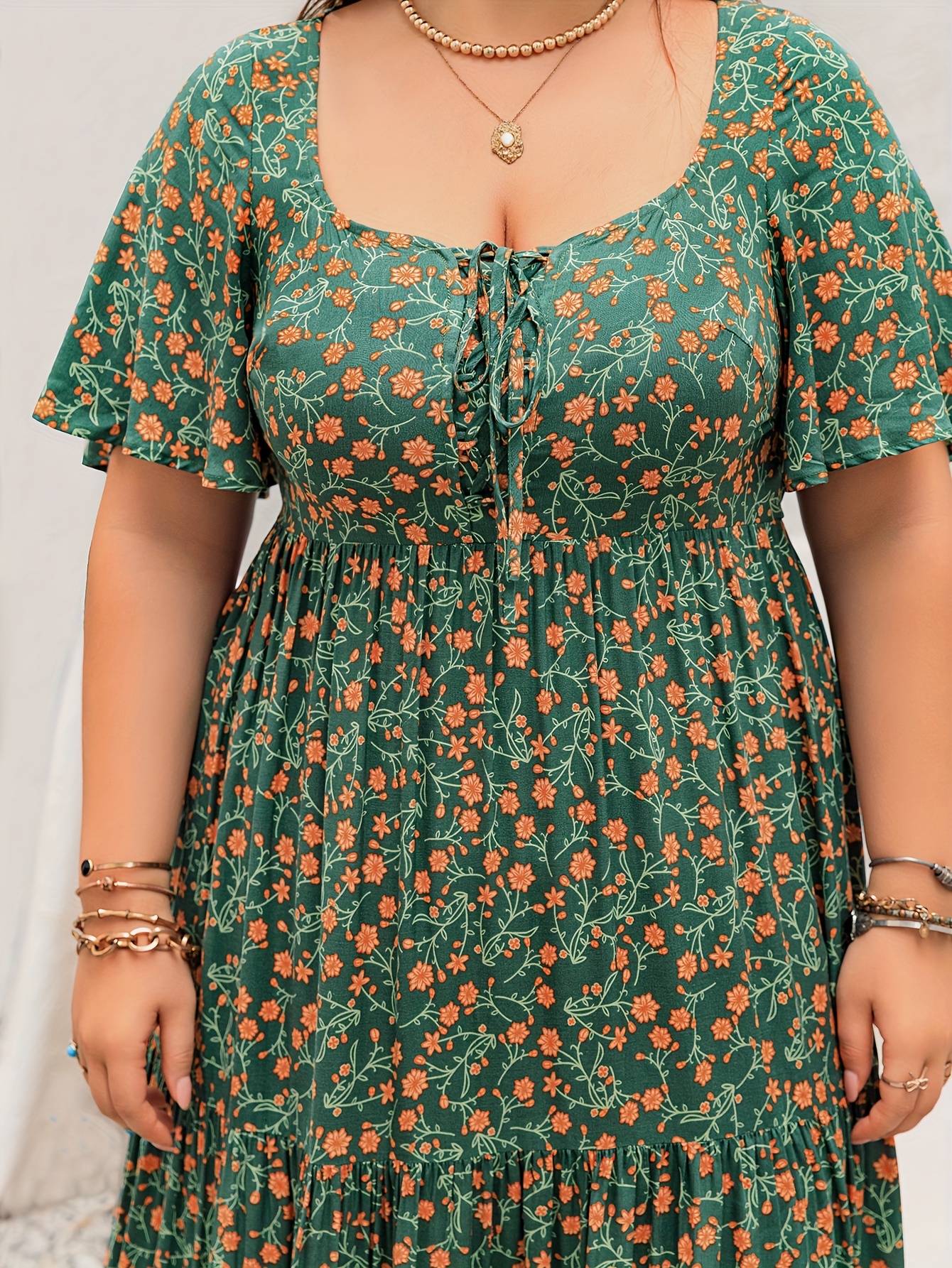 Gaun Panjang Bohemian Ukuran B - Ethnic Fashion Dress ulasan dan harga