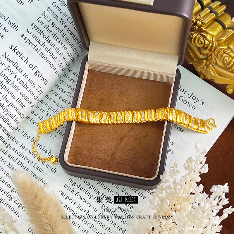 Gelang emas wanita 9999 24K as - Ethnic Fashion Store ulasan dan harga