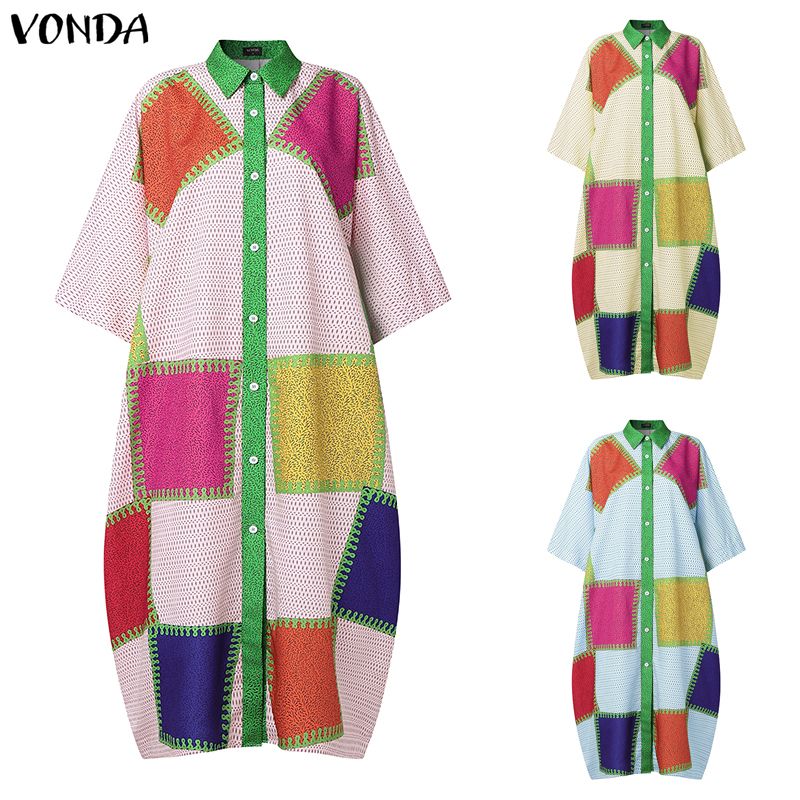 Gaun Panjang Bohemian VONDA Uk - Ethnic Gown ulasan dan harga