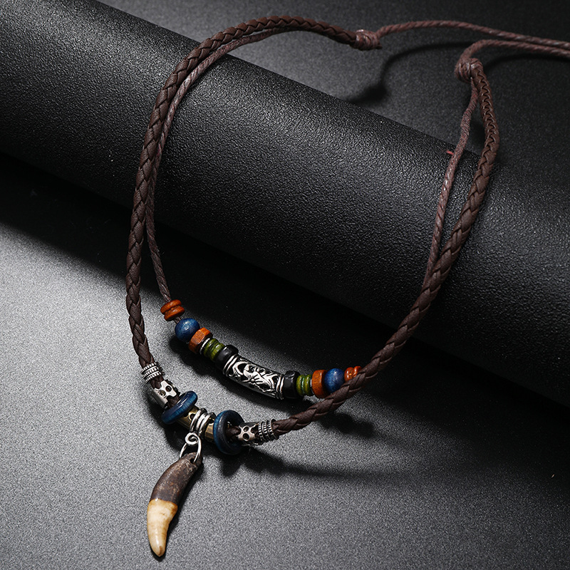 Kalung Kulit Kepang Tangan Lap - Ethnic Fashion Pk ulasan dan harga