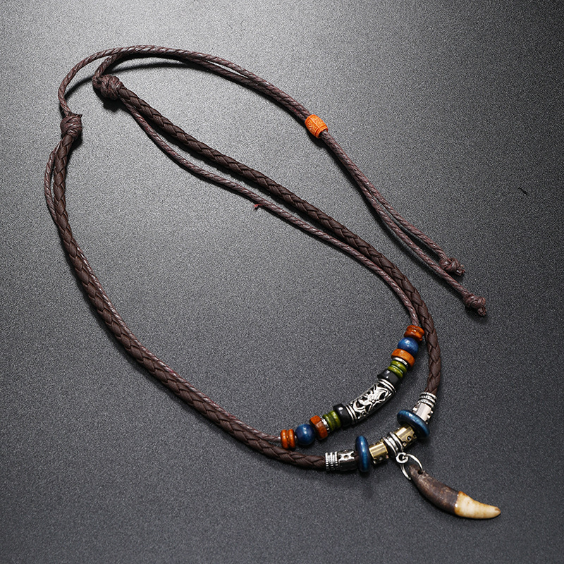 Kalung Kulit Kepang Tangan Lap - Ethnic Fashion Pk ulasan dan harga
