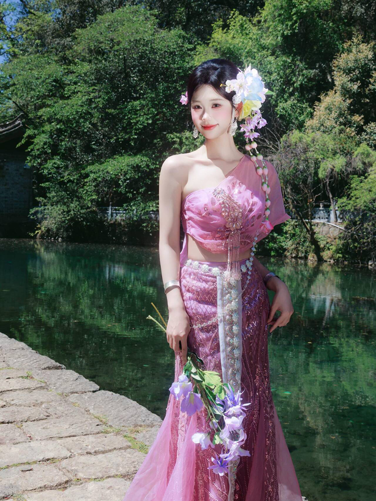 Kostum Putri Duyung Etnis Dai  - New Ethnic Fashion ulasan dan harga