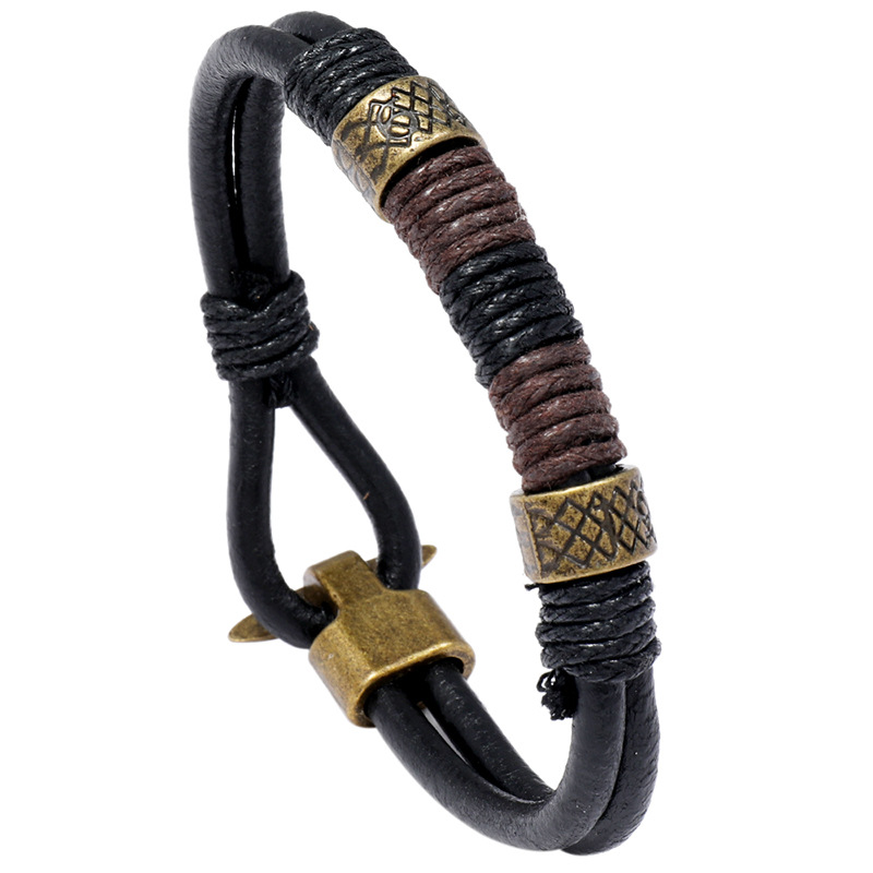 Gelang Kulit Pria Berkualitas  - Ethnic Fashion Pk ulasan dan harga