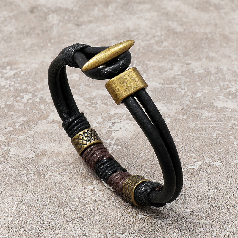 Gelang Kulit Pria Berkualitas  - Ethnic Fashion Pk ulasan dan harga