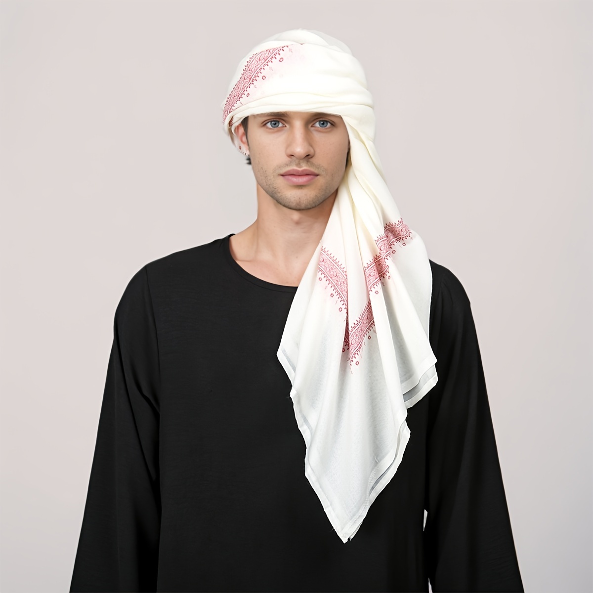2025 syal doa etnis trendi-bus - Ethnic Fashion Men ulasan dan harga