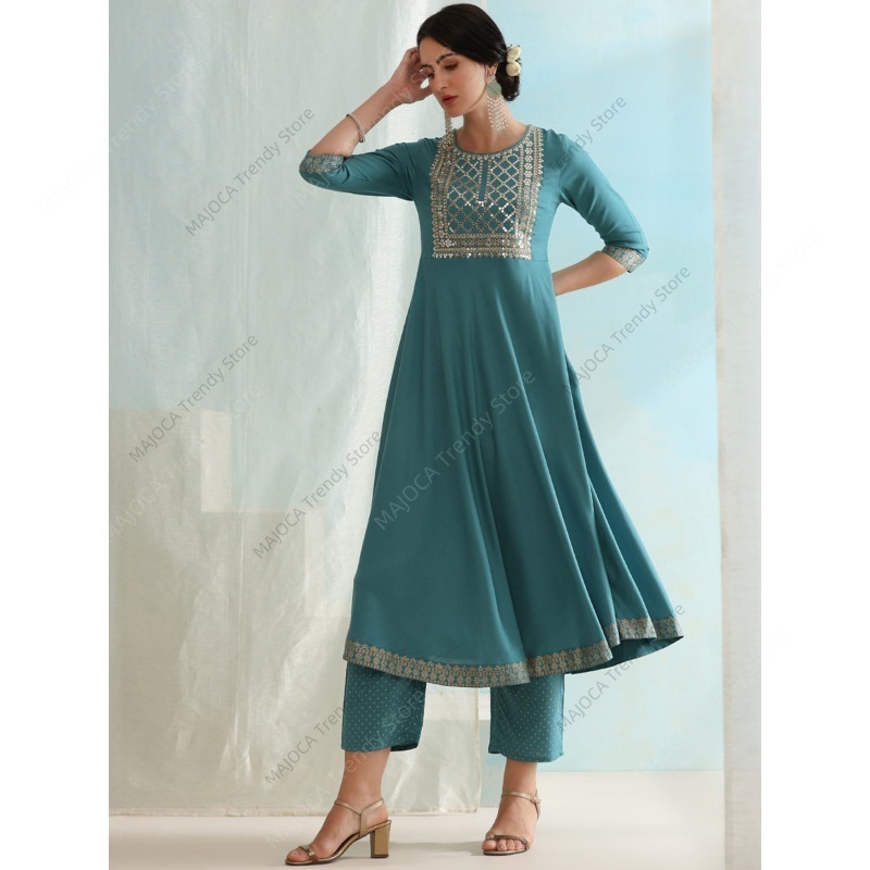 Setelan 3 Potong Wanita India  - Salwar Kameez Set ulasan dan harga