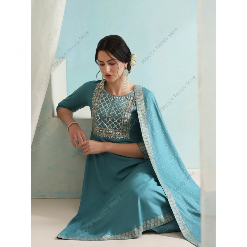 Setelan 3 Potong Wanita India  - Salwar Kameez Set ulasan dan harga