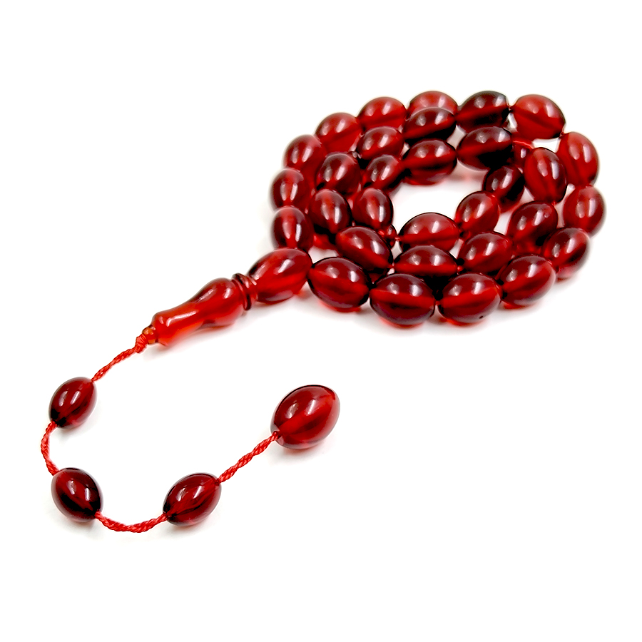 Tasbih Resin Merah 33 Butir Ge - Ethnic Fashion Store ulasan dan harga