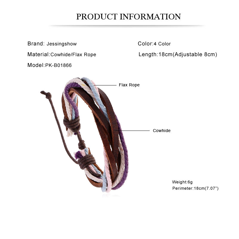 Gelang Kulit Asli Anyaman Tali - Ethnic Fashion Pk ulasan dan harga