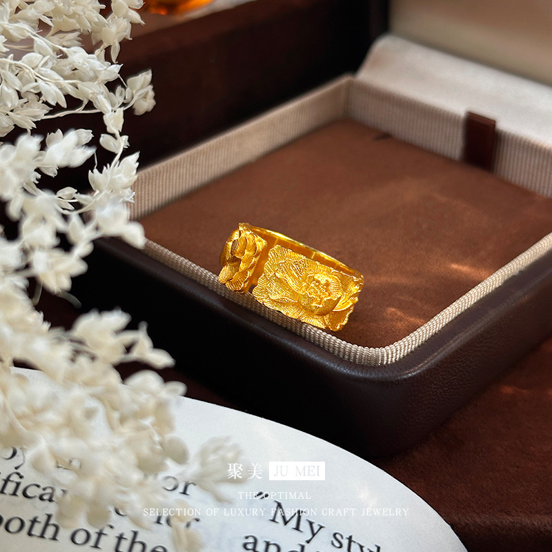 9999 24K toko emas asli cincin - Ethnic Fashion Store ulasan dan harga