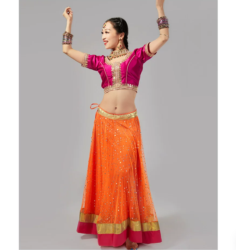 Kostum pertunjukan tari India, - Salwar Kameez Set ulasan dan harga